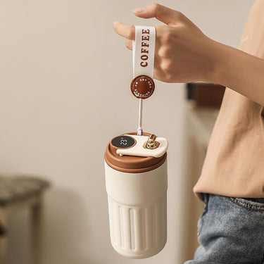 SMART DISPLAY STAINELESS STEEL COFFEE MUG BOTTLE